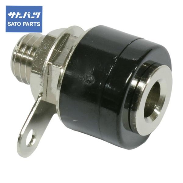 サトーパーツ TJ-563-B チップジャック TJ-563 黒 5個入 (1Pk)