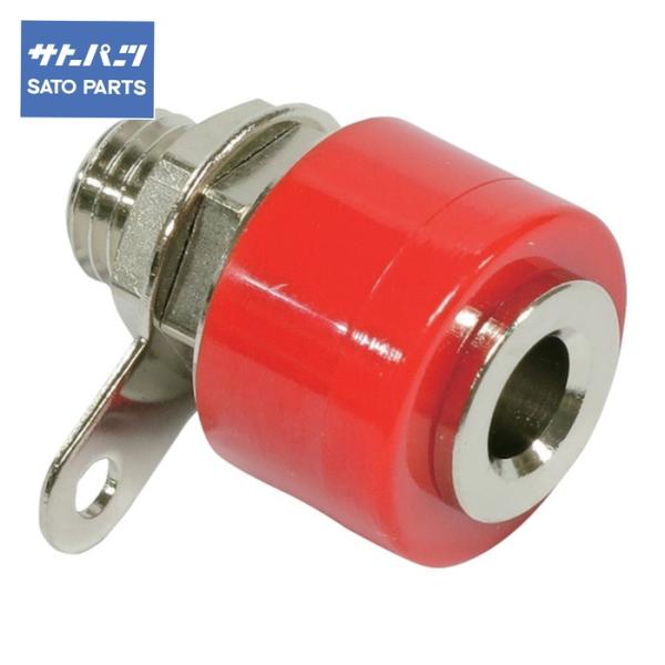 サトーパーツ TJ-563-R チップジャック TJ-563 赤 5個入 (1Pk)