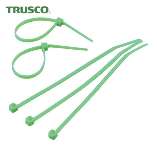 トラスコ TRUSCO カラーケーブルタイ 緑 幅4.8X250mm最大結束Φ68標準型 (1袋) ...