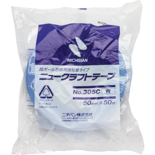 ニチバン ニュークラフトテープ No.305C青 50mm×50m (1巻) 品番：305C4-50