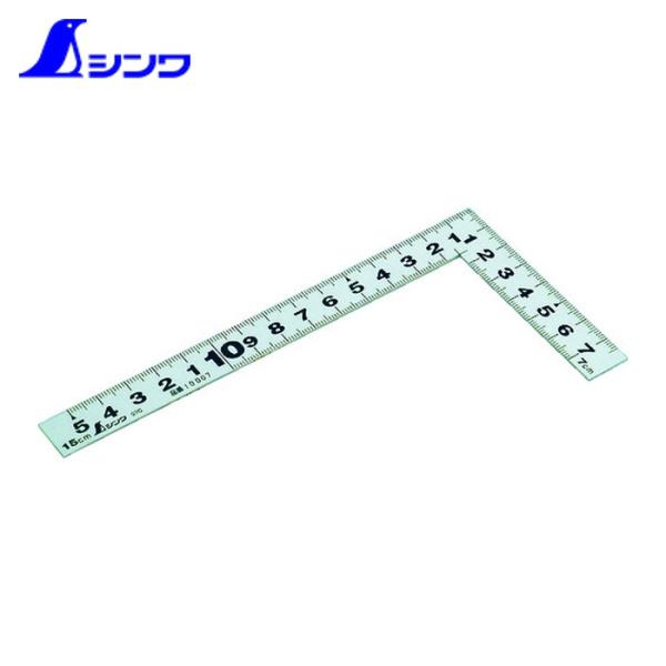 シンワ測定 さしがね 差し金 曲尺 平ぴた15cm (1本) 品番：10007