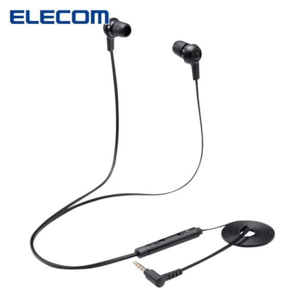 エレコム ELECOM HS-EP17TBK インナーイヤー型ヘッドセット カナル ミュートスイッチ...