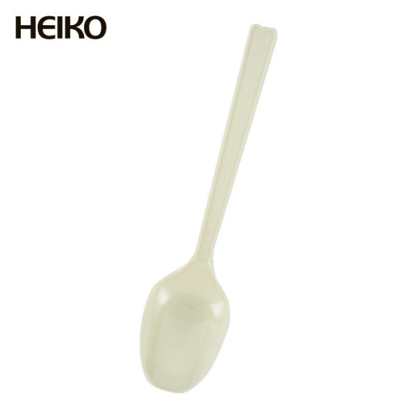 HEIKO ヘイコーポリ プラスチックスプーン アイボリー 16cm 単袋 100本入り (1袋) ...