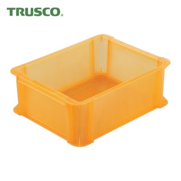 トラスコ TRUSCO スケルトンカラーコンテナ スケルコン 9L 透明オレンジ (1個) TSK-...