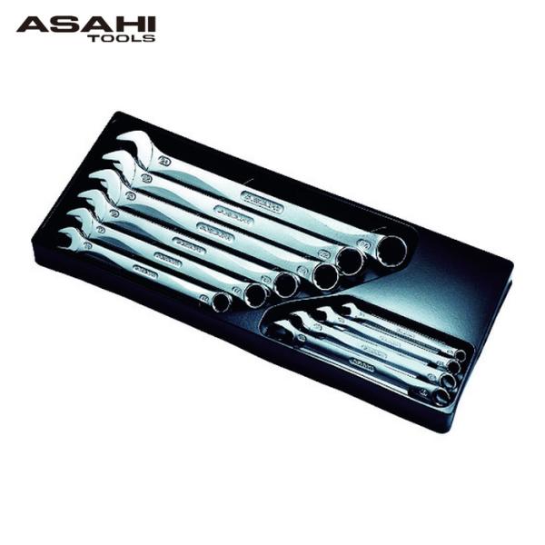 旭金属工業 ASH CLS100 レボウェイブコンビネーションスパナセット (1S)