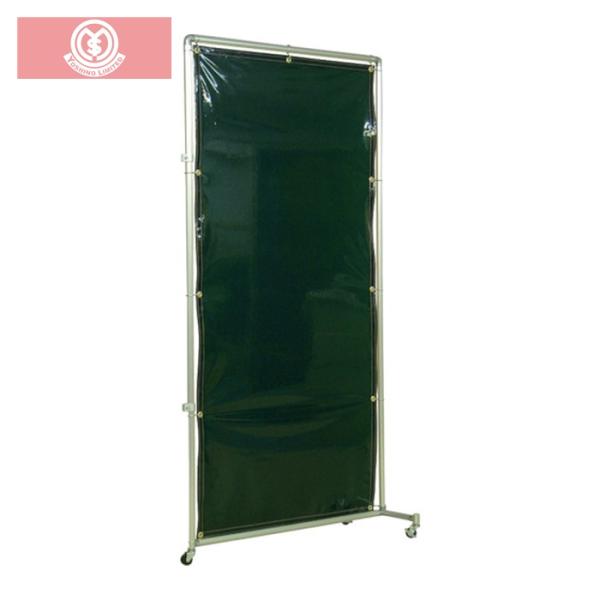 吉野 遮光フェンスアルミパイプ 1×2 接続キャスター グリーン (1台) 品番：YS12JCG