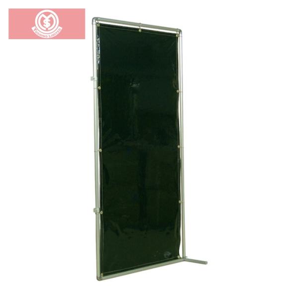 吉野 遮光フェンスアルミパイプ 1×2 接続固定 ダークグリーン (1台) 品番：YS12JFDG