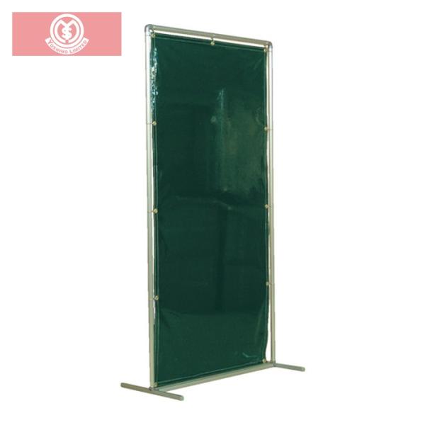 吉野 遮光フェンスアルミパイプ 1×2 単体固定 ダークグリーン (1台) 品番：YS12SFDG