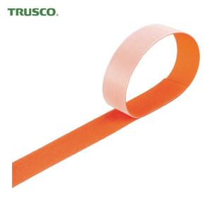 トラスコ TRUSCO マジックバンド 結束テープ両面幅40mm長さ30mオレンジ (1巻) 品番：MKT-40W-OR