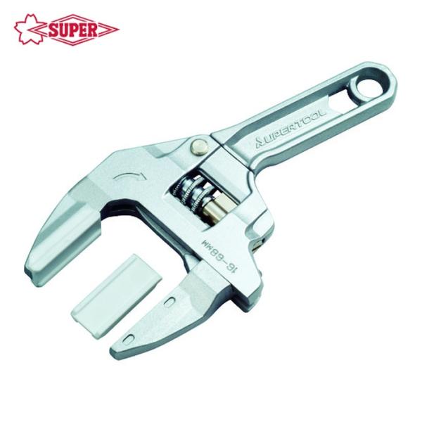 スーパーツール MFTR68A ラチェット式たて型アルミモーターレンチ 口開き:16~68mm 全長...