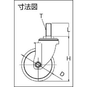 ワコーパレット エアーキャスターねじ込みタイプ...の詳細画像2