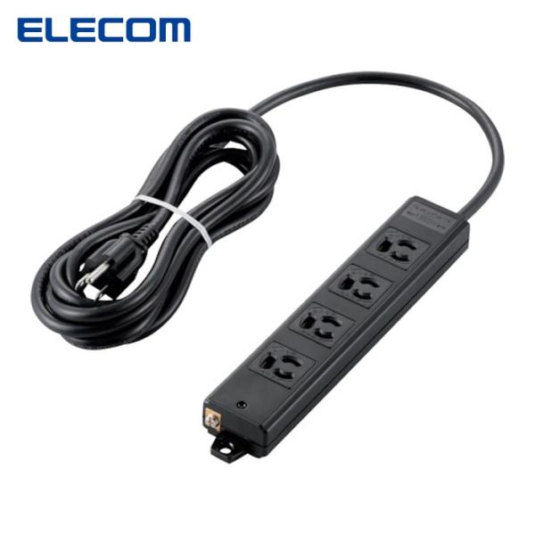 エレコム ELECOM T-WRM3430LGB/RS タップ 工事用 抜け止め 3P 4個口 マグ...