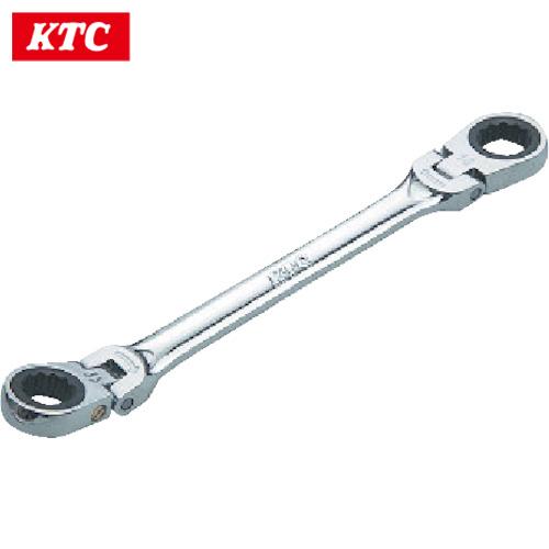 KTC ラチェットめがねレンチ(両頭型首振りタイプ) 21X23mm (1丁) 品番：MR1-212...