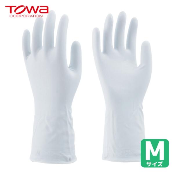 ビニスター 東和 塩化ビニール手袋 トワローブパールうす手 ホワイト M (1双) 761-M