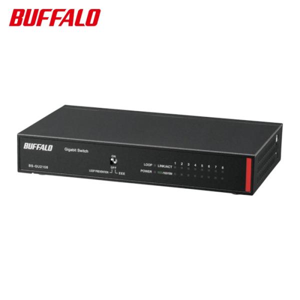 バッファロー 法人向け Giga対応 Layer2 アンマネージスイッチ 8ポート (1台) BS-...