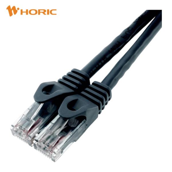 ホーリック LANケーブル UTP カテゴリー6A 50cm ブラック LC05-577RB (1個...