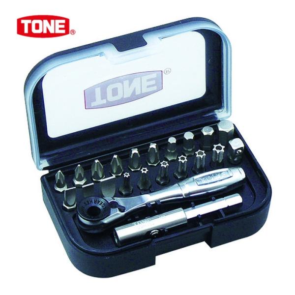 TONE トネ ビットラチェットセット 7pcs(22個)(1S) 品番：BRS20 オフセット式ラ...