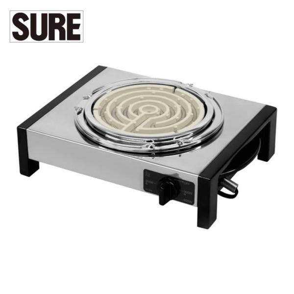 石崎電機製作所 SURE シュアー 電気コンロ (1台) 品番：SK-65V