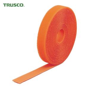 トラスコ TRUSCO マジックバンド 結束テープ両面 オレンジ40mm×25m (1巻) 品番：MKT-40250-OR