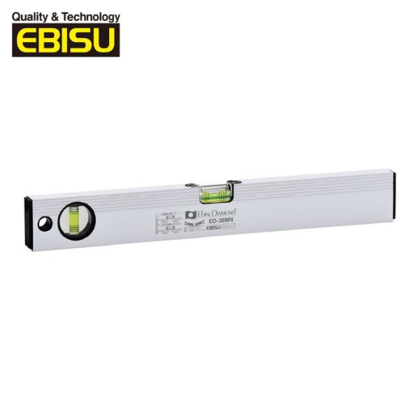 エビスダイヤモンド EBISU ED-38MN 磁石付ベーシックレベル(シルバー) 380mm (1...