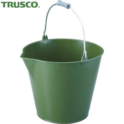 TRUSCO(トラスコ) ソフトバケット 14L OD色 (1個) TSB-14OD