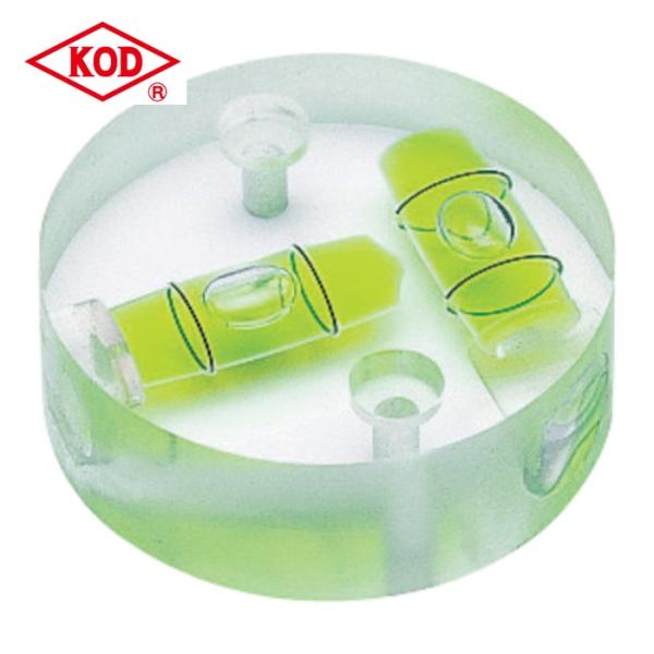 KOD アカツキ製作所 樹脂製水平器 丸クロス型アイベル（取付穴付） 直径35MM (1個) CRT...