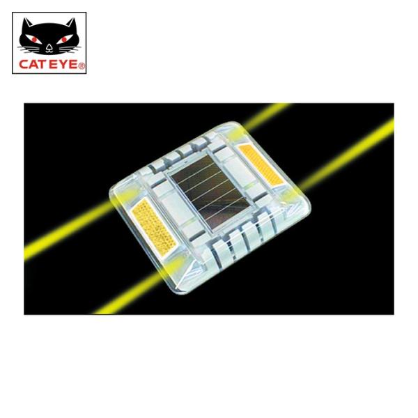 キャットアイ CATEYE ルミナスアイ・マイティ ソーラー式点滅 両面 黄 (1個) LE-260...