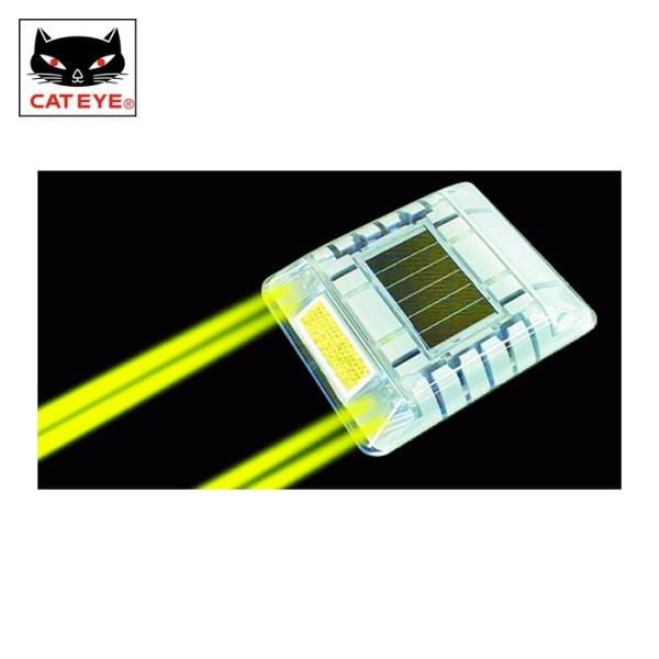 キャットアイ CATEYE ルミナスアイ・マイティ ソーラー式点滅 片面 黄 (1個) LE-260...