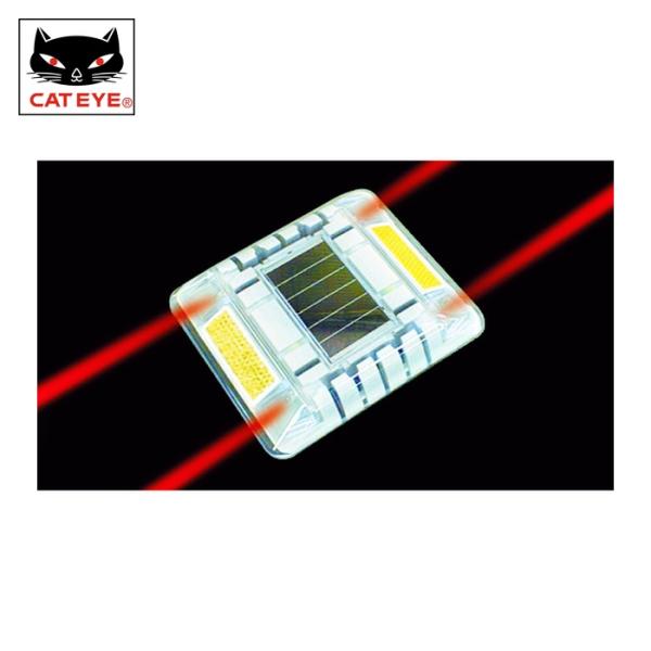 キャットアイ CATEYE ルミナスアイ・マイティ ソーラー式点滅 両面 赤 (1個) LE-260...
