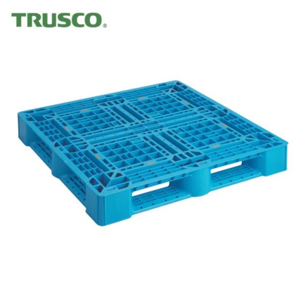 トラスコ TRUSCO 樹脂パレット 片面4方差 1100X1100 青 (1枚) SLA-1111...