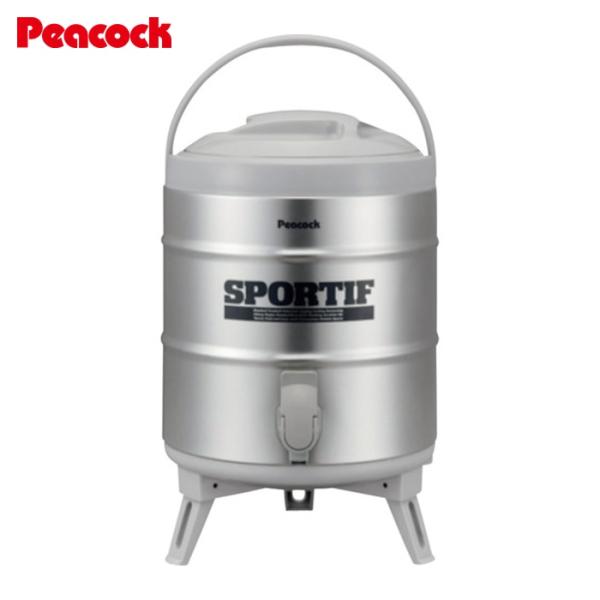 ピーコック魔法瓶 ステンレスキーパー広口タイプ 8.1L シルバー (1個) INS-80K