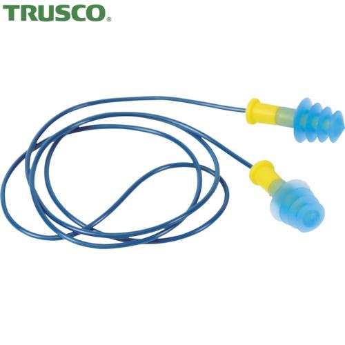 TRUSCO(トラスコ) まとめ買い 耳栓 コード付 4段フランジタイプ 26dB 50組 (1S)...