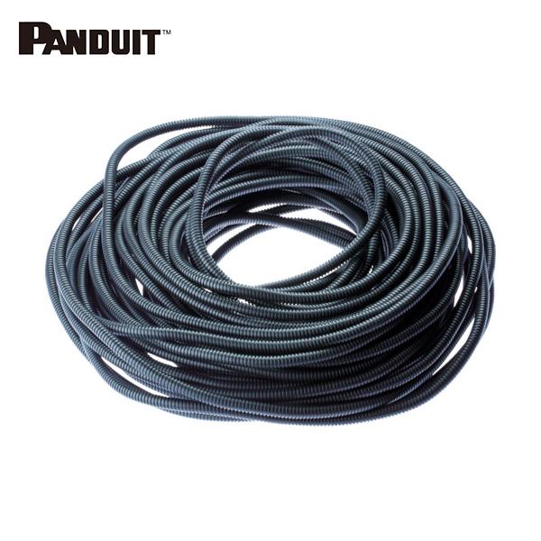 パンドウイット PANDUIT コルゲートチューブ 耐熱性ナイロン6 スリット付き黒 内径10mm ...