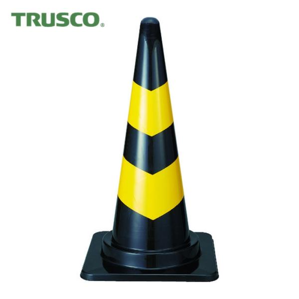 トラスコ TRUSCO トラコーン 幅380mmX高さ700mm ブラック/イエロー (1本) TC...