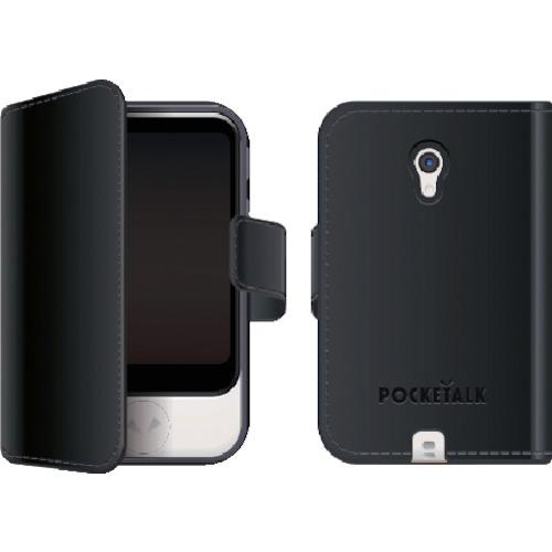 ソースネクスト POCKETALK ポケトーク S 専用手帳型ケース ブラック PTS-NBK (1...