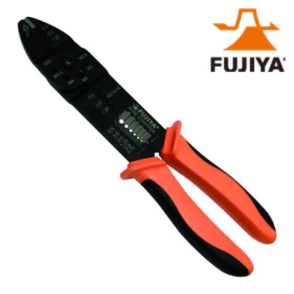 フジ矢 FA106 万能電工ペンチ 240mm ファストン・裸端子用 (1丁)