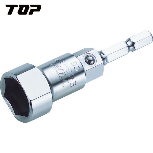 TOP(トップ工業) 電動ドリル用レースウェイ用ソケット 17mm (1個) 品番：ECS-17