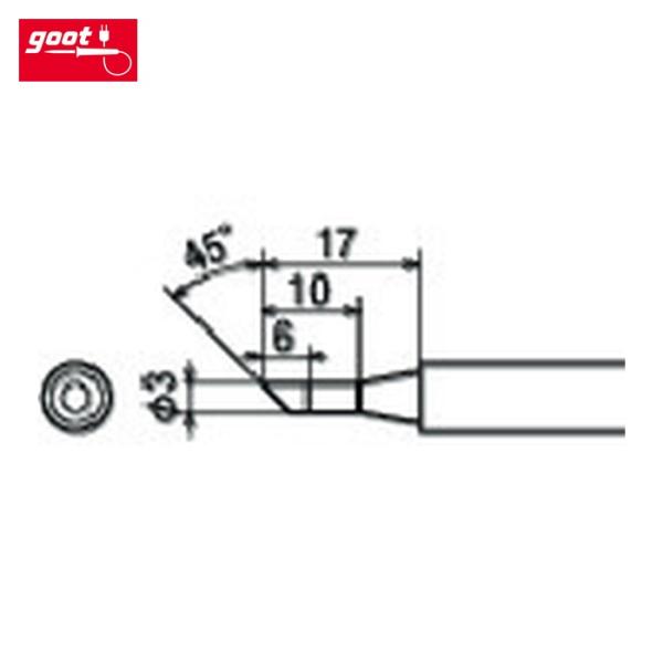 グット goot TQ-77RT-3C TQ-77/95用 替こて先 3C (1個)