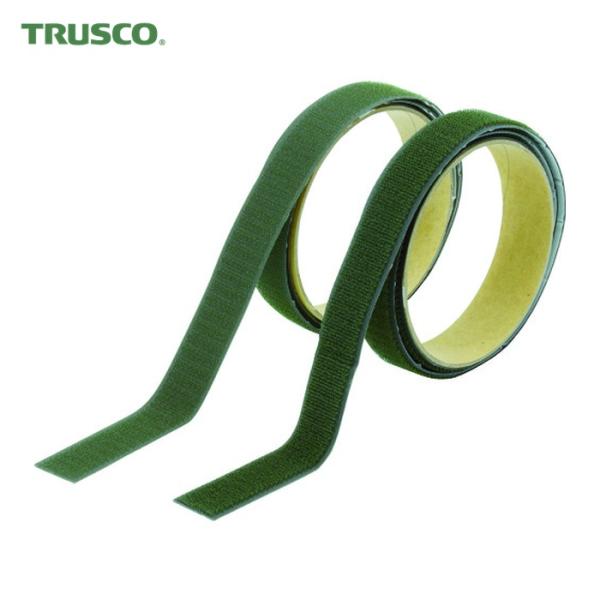 トラスコ TRUSCO マジックテープ[[R下]]強粘着幅25mm長さ1mOD(1巻=1セット) (...