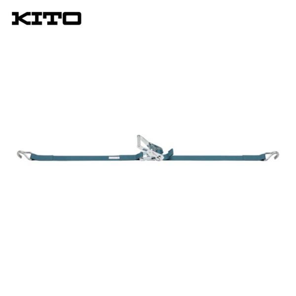 キトー KITO ベルトラッシング ラチェットバックル式 50mm幅 破断荷重30kN 最大使用力7...