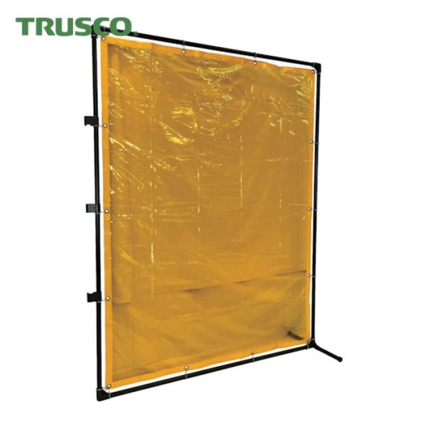 トラスコ TRUSCO 溶接遮光フェンス 2015型接続 固定足 黄 (1台) 品番：YF2015S...