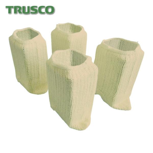 トラスコ TRUSCO 脚立用脚カバー 滑り止め付 4個入り (1Pk) 品番：TKAC-G