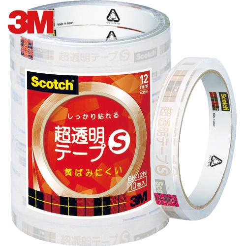 3M スコッチ 超透明テープS 12mmX35m 10巻入シュリンクパック (1Pk) 品番：BK-...