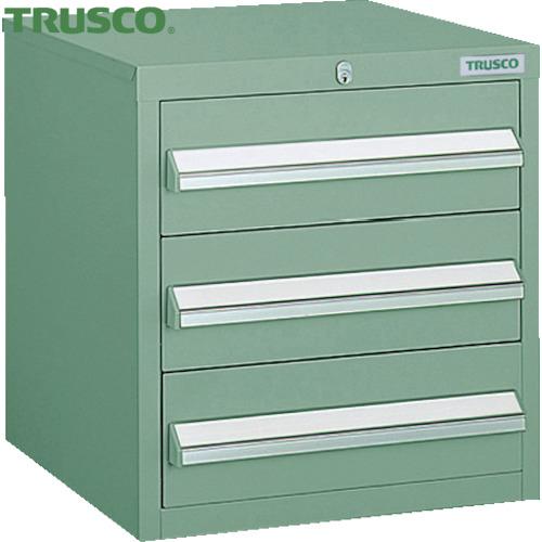 TRUSCO(トラスコ) LVR型キャビネット 392X412XH420 引出3段 緑 (1台) L...