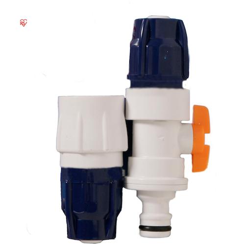 アイリスオーヤマ IRIS 168236 コック付ホースジョイントニップル・ワンタッチコネクターΦ1...