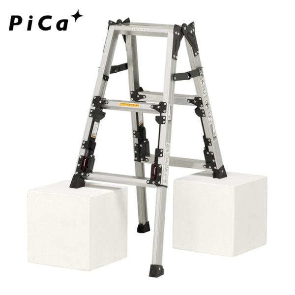 ピカ PiCa 上部操作式四脚アジャスト式はしご兼用脚立スタッピーSCN型 (1台) 品番：SCN-...