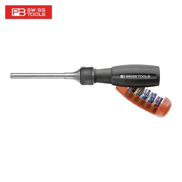 PBスイスツールズ 6510.R-100 ビット差替ドライバー インサイダープロ ロングラチェット ...