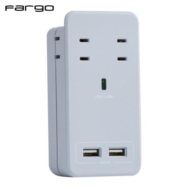 Fargo ファーゴ SATI COLOR AC4個口 4.2A USB スモーキーブルー (1個)...