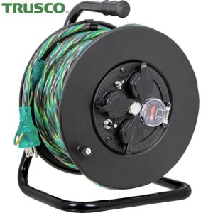 TRUSCO(トラスコ) 光るドラムリール 防雨防塵型100V 温度センサー付 アース付 過負荷漏電保護兼用ブレーカー付 30m (1台) 品番：TRHDL-30M｜kougulandplus