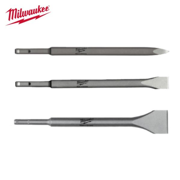 ミルウォーキー 4932430001 SDS PLUSチゼルセット(ブルポイント・コールド・ワイド)...